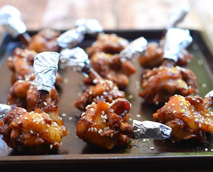 Plum Sauce Chicken Lollipops