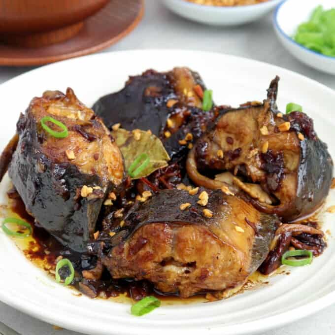 Adobong Hito on a serving platter