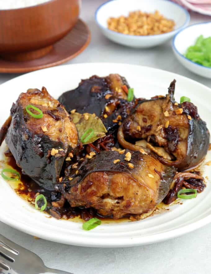 Adobong Hito on a serving platter