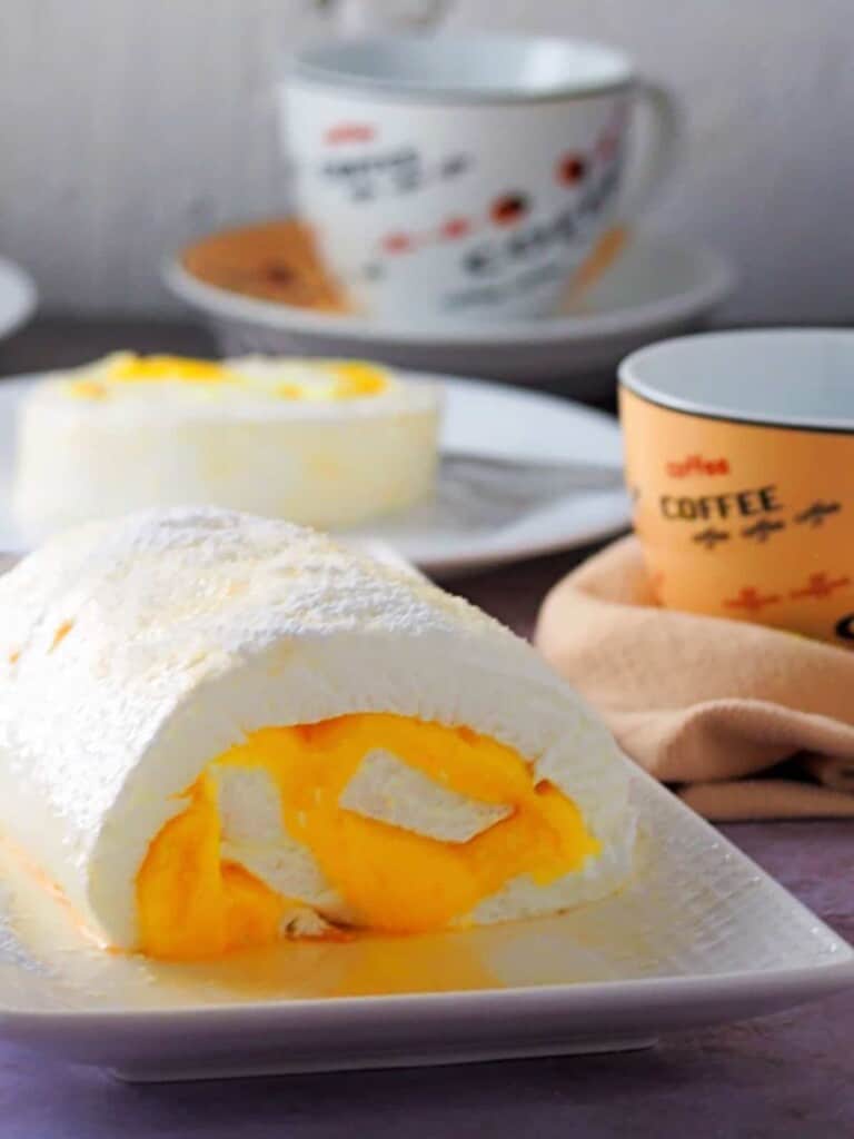 Brazo de Mercedes on a white platter