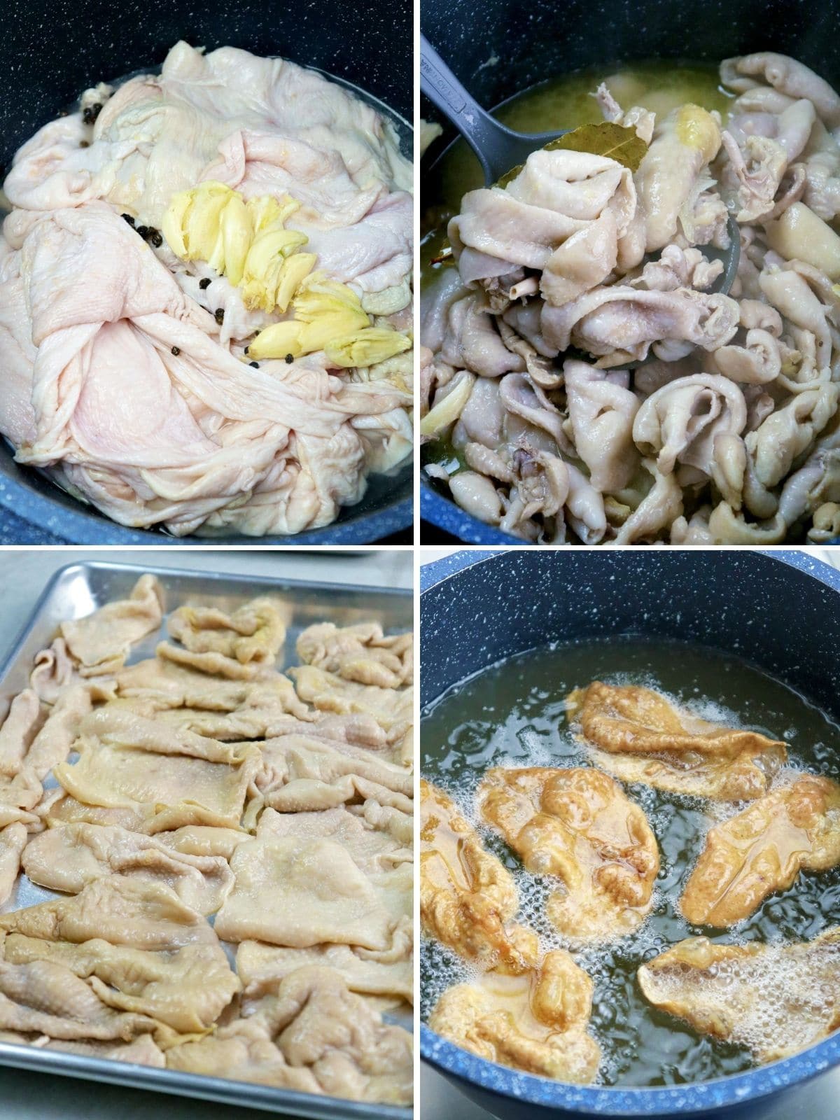 making chicken skin chicharon