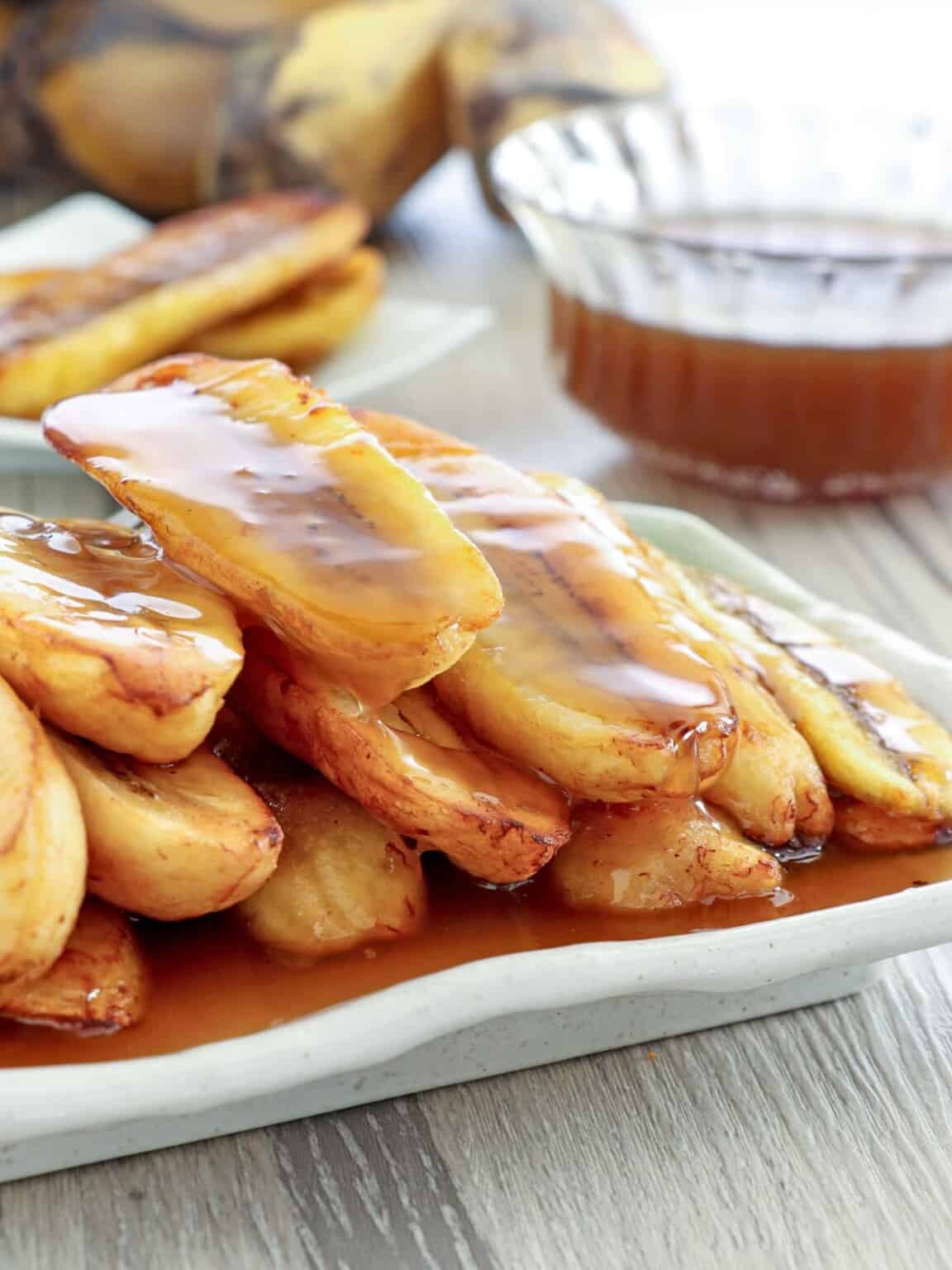 Bananas with Salted Coconut Caramel Sauce Kawaling Pinoy