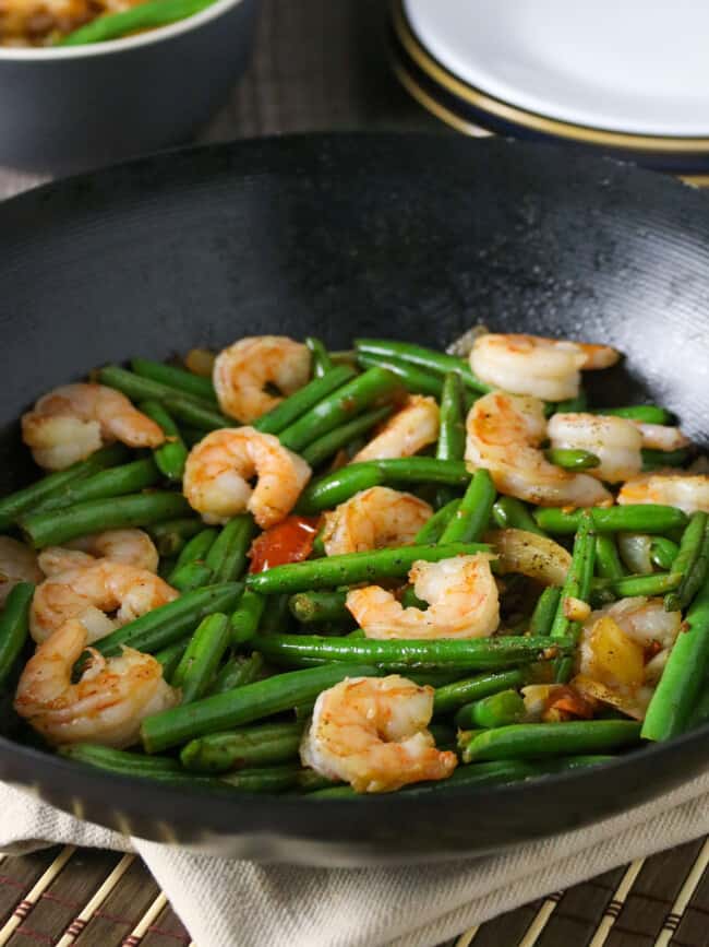 Green Bean and Shrimp Stir Fry - Kawaling Pinoy