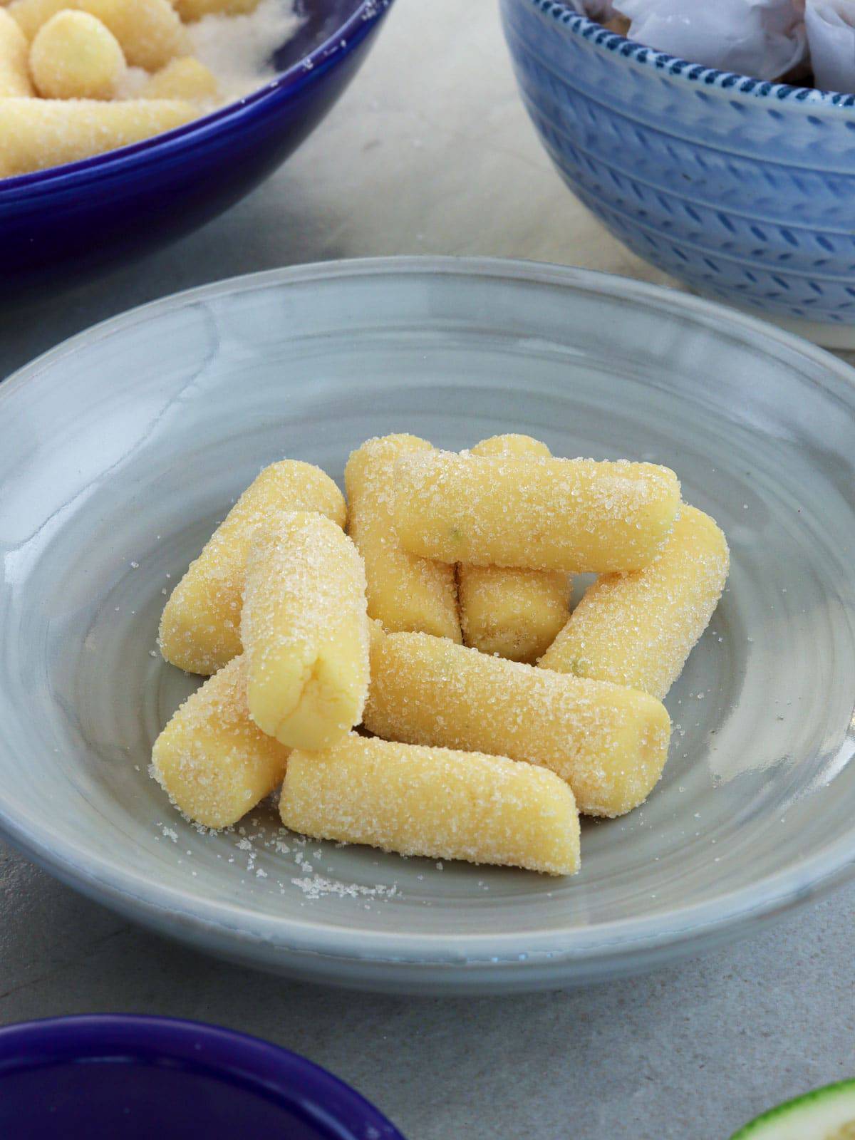 Filipino milk candies on a plate