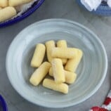 Pastillas de Leche on gray plate