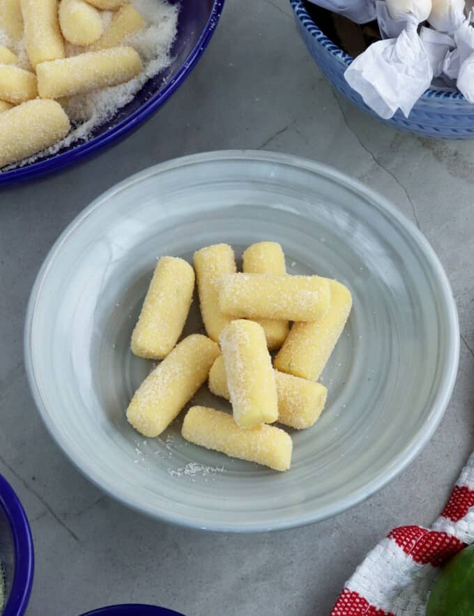 Pastillas de Leche on gray plate