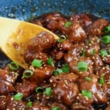 Calamansi Chicken cooked in a pan