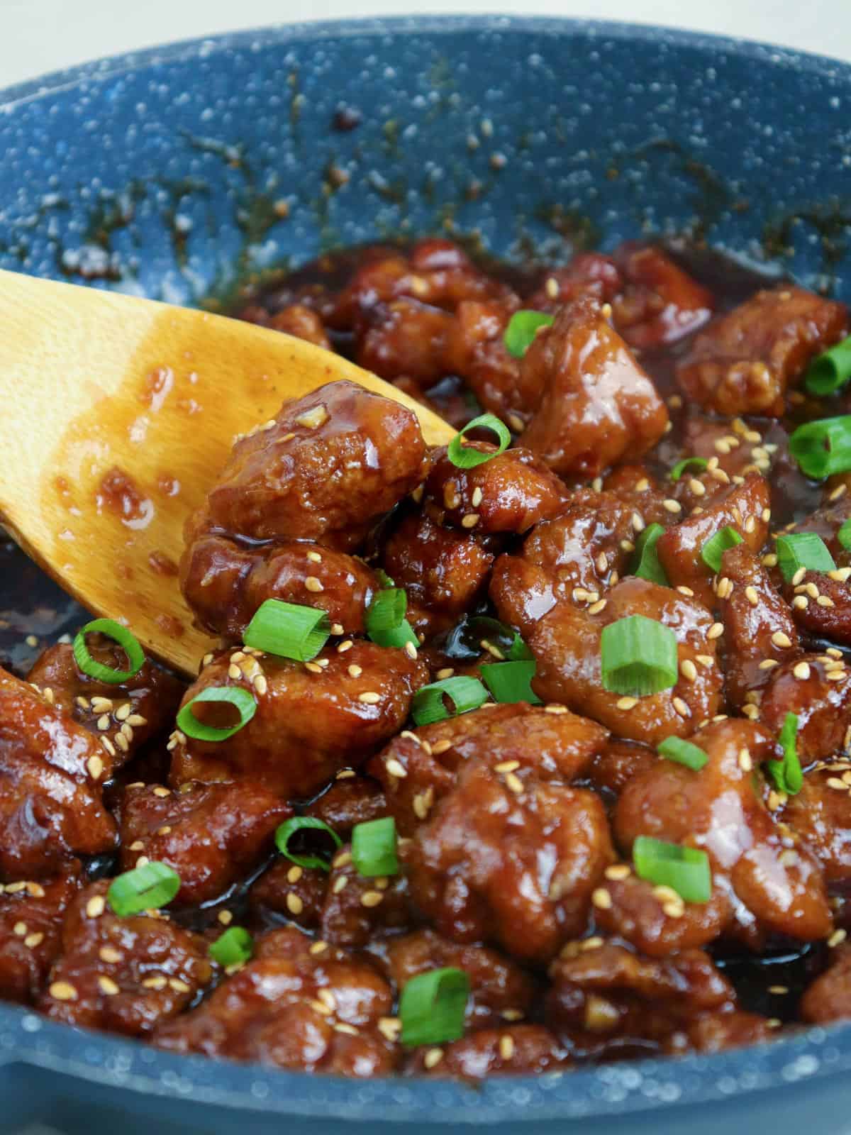 Calamansi Chicken cooked in a pan