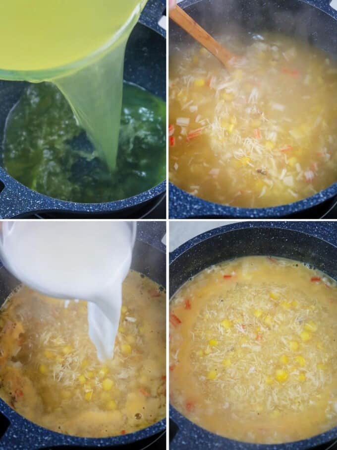 Creamy Crab and Corn Soup - Kawaling Pinoy