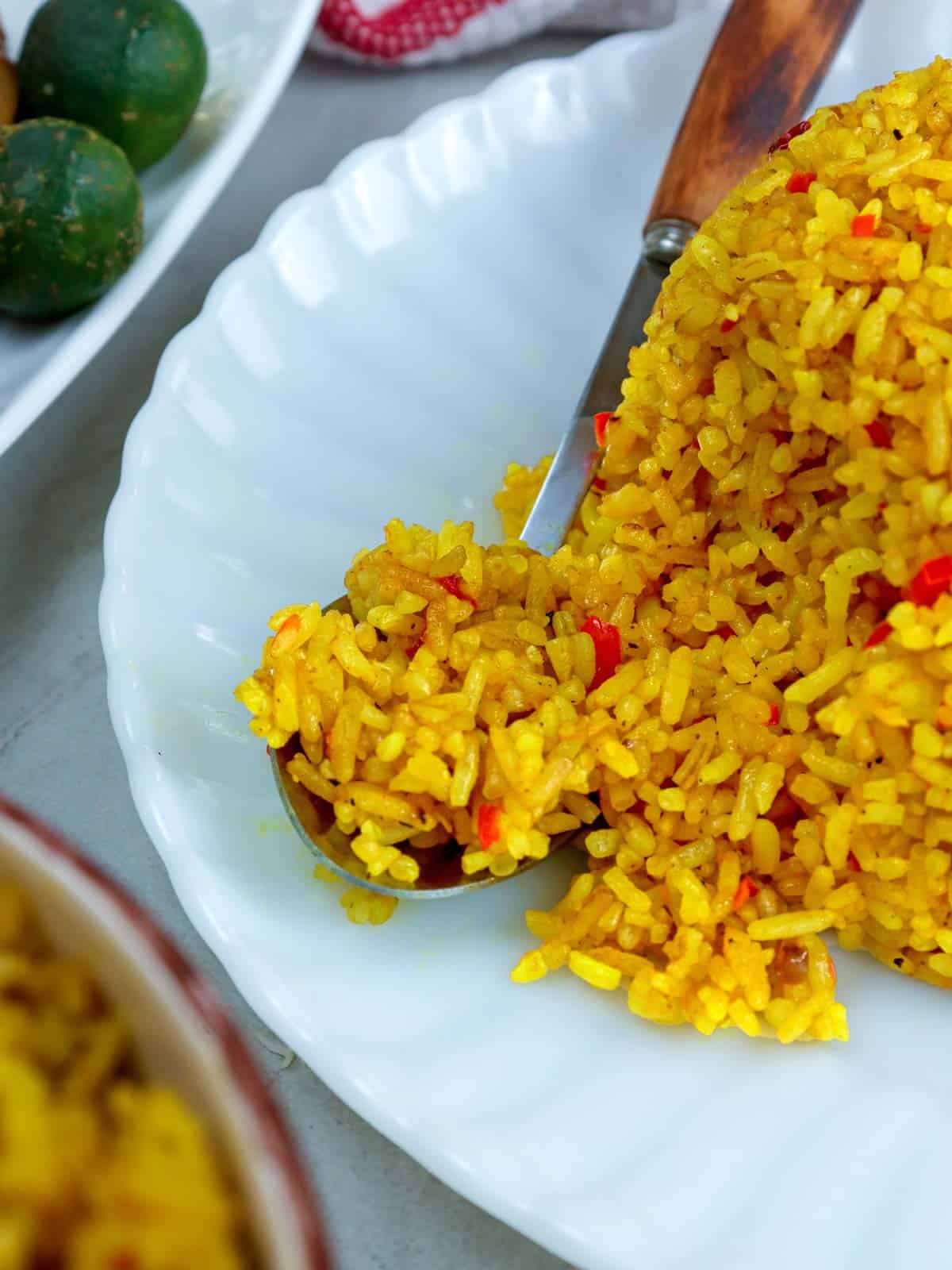 Java Rice on a serving plate