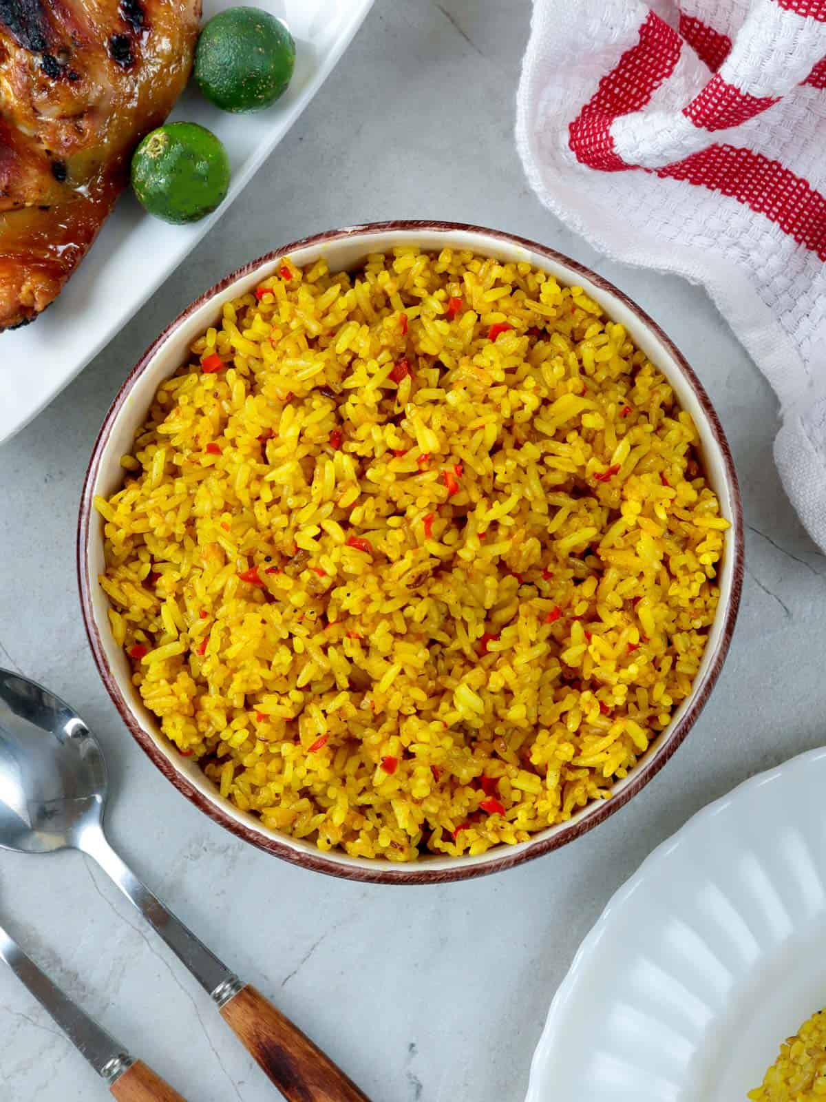 Easy Rice Cooker Saffron Rice Recipe