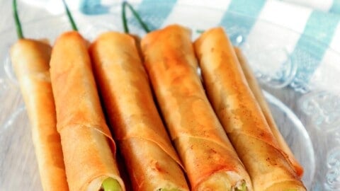 Dynamite Lumpia on a serving plate