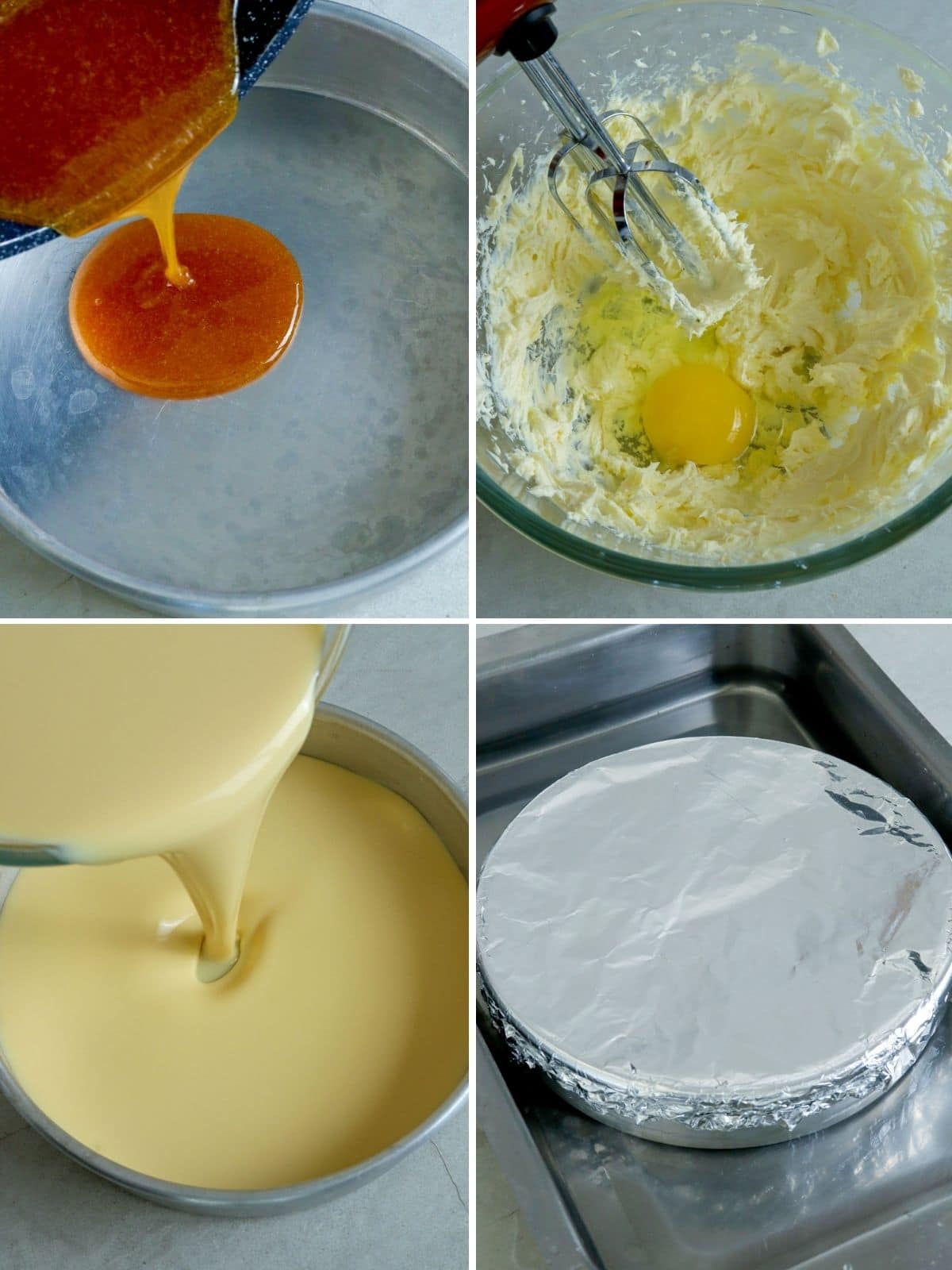 making cream cheese flan