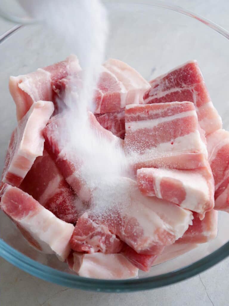 season pork with salt