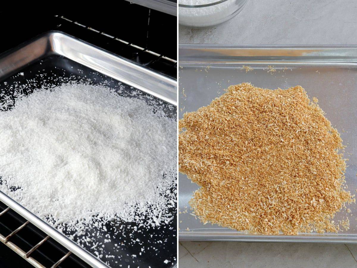 toasting coconut in the oven