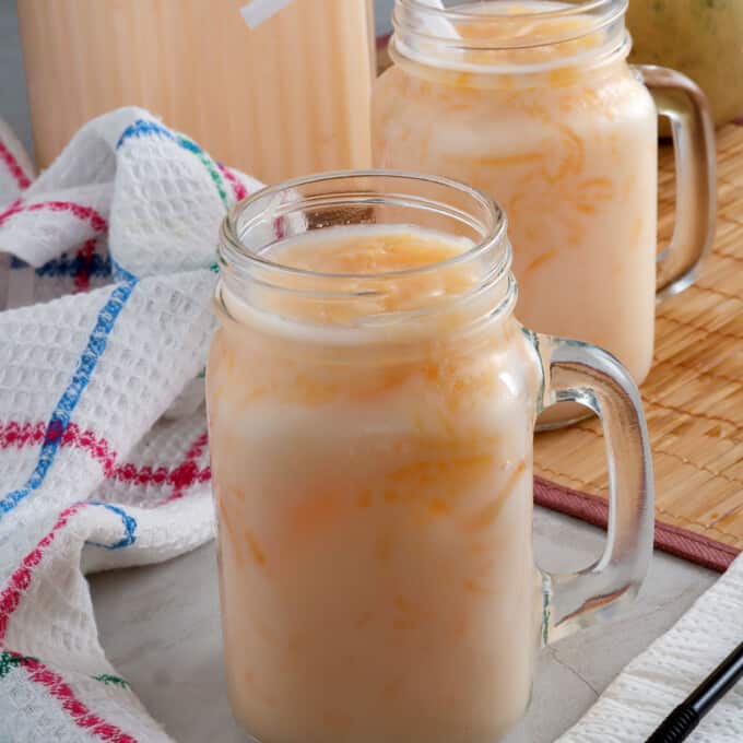 Melon Chiller in a mason jar