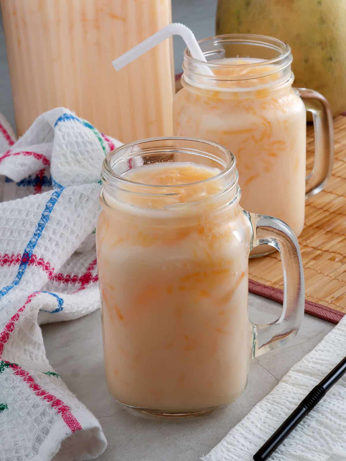 Melon Chiller in a mason jar