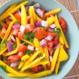Filipino Mango and Tomato Salad in a bowl
