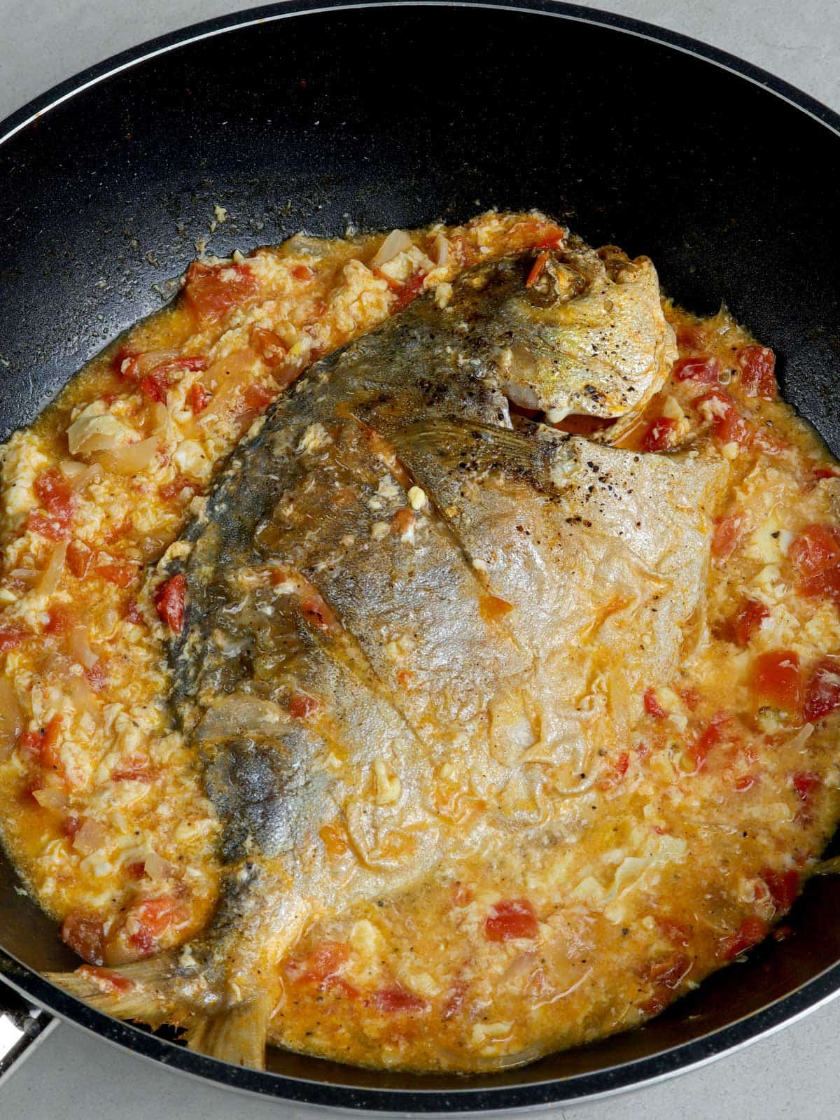 Cardillong Isda cooked in a pan