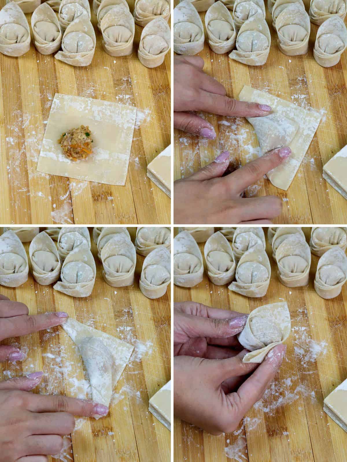 how to fold wonton