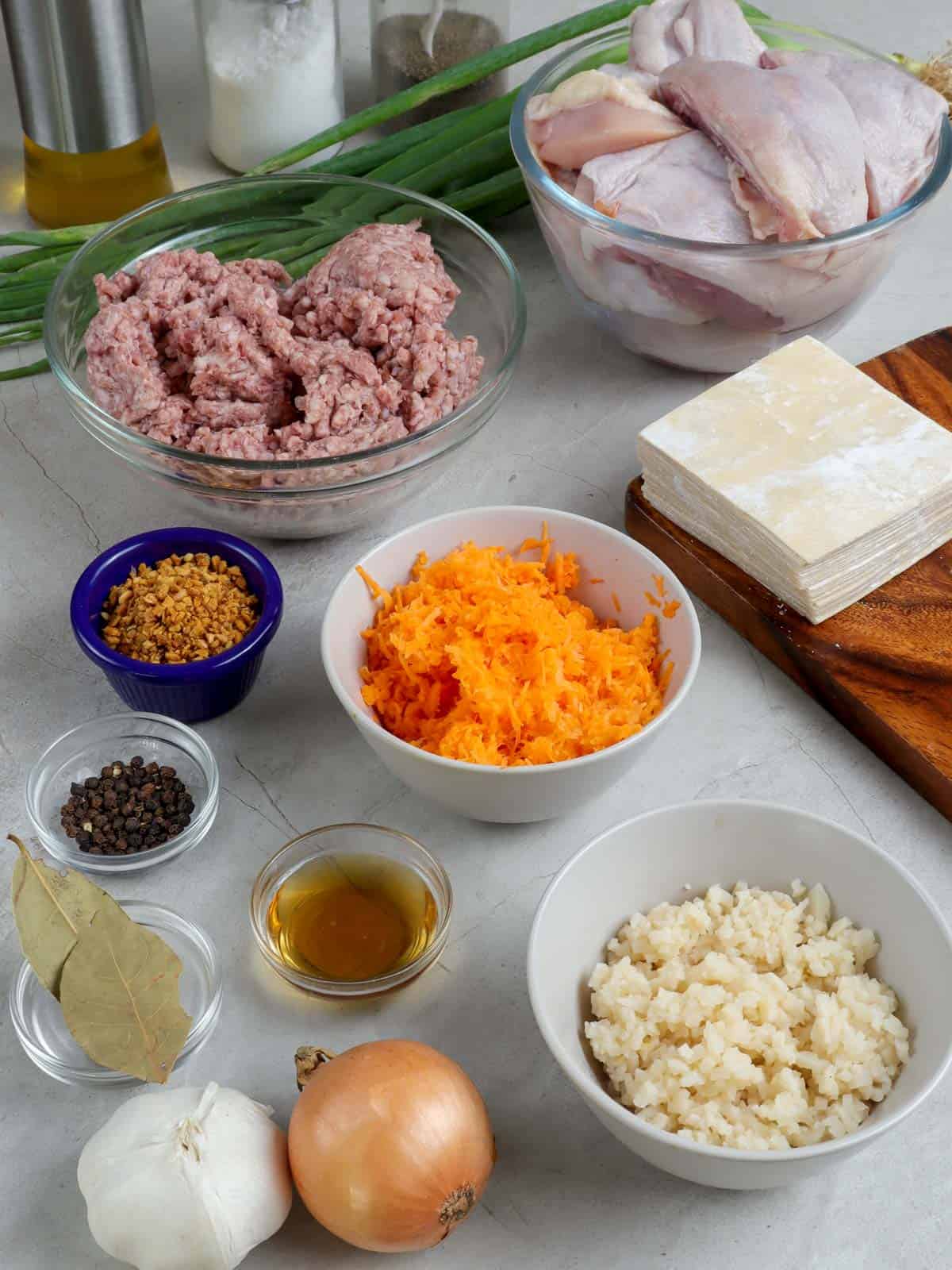 ingredients for pancit molo