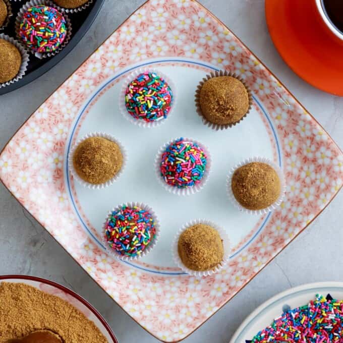 graham balls on a serving platter