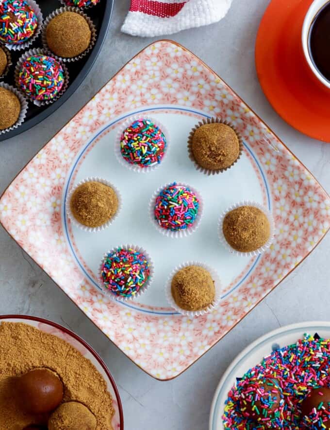 graham balls on a serving platter