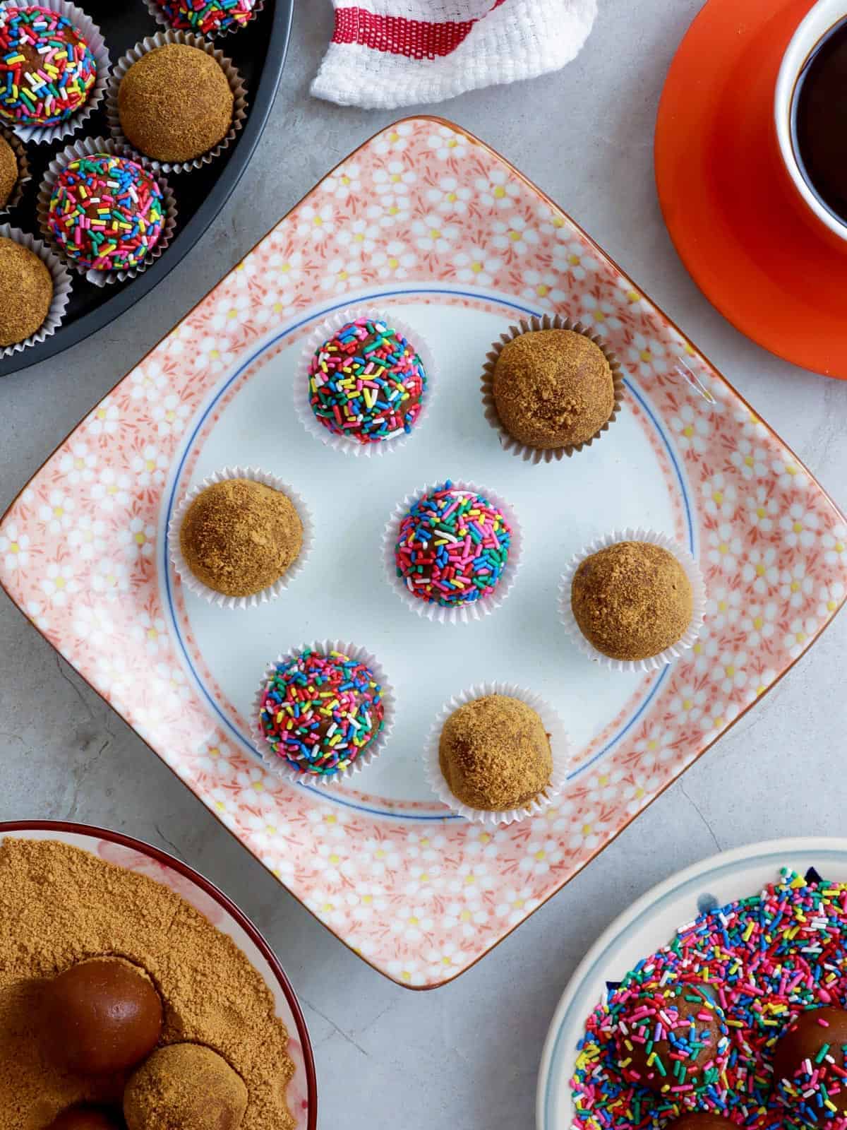 graham balls on a serving platter