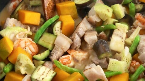 Pinakbet Tagalog with Pork Belly - Kawaling Pinoy