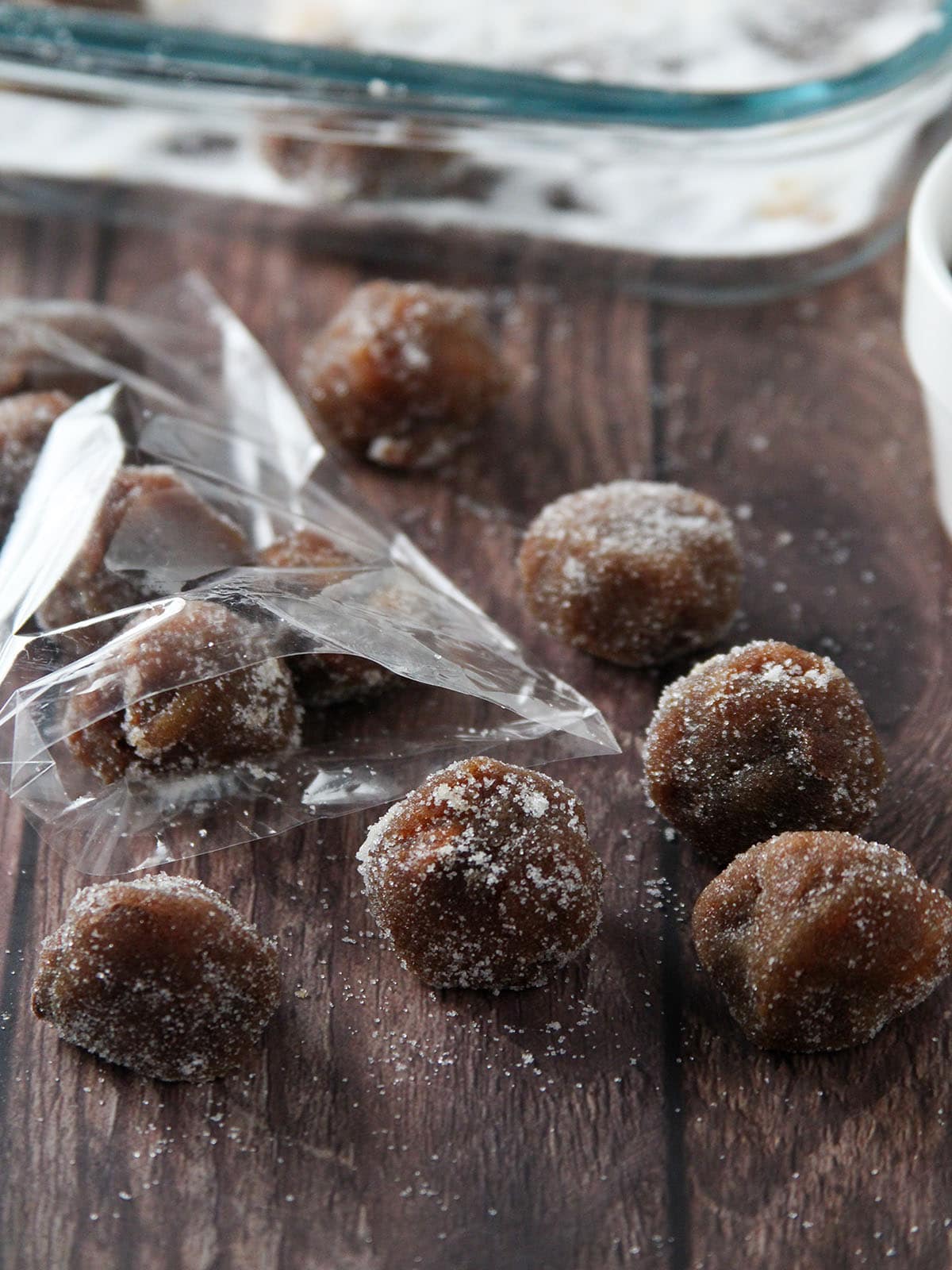 Tamarind candy on a board