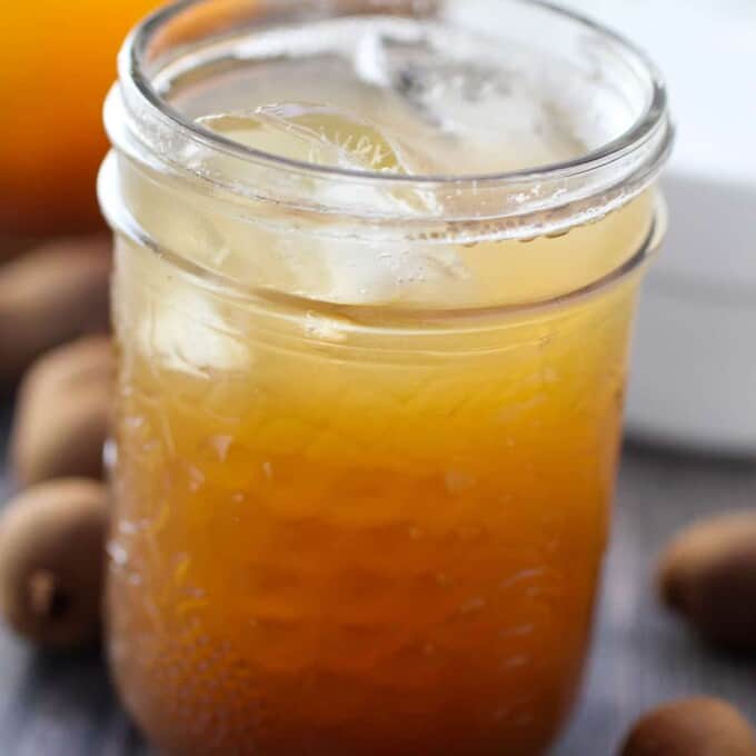 Tamarind Drink in clear glasses