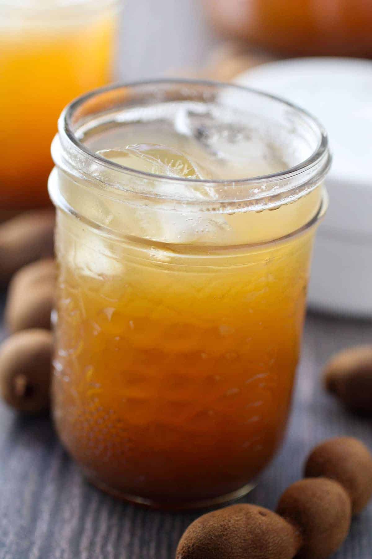 Tamarind Drink in clear glasses