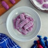 Pastillas de Ube on a serving plate