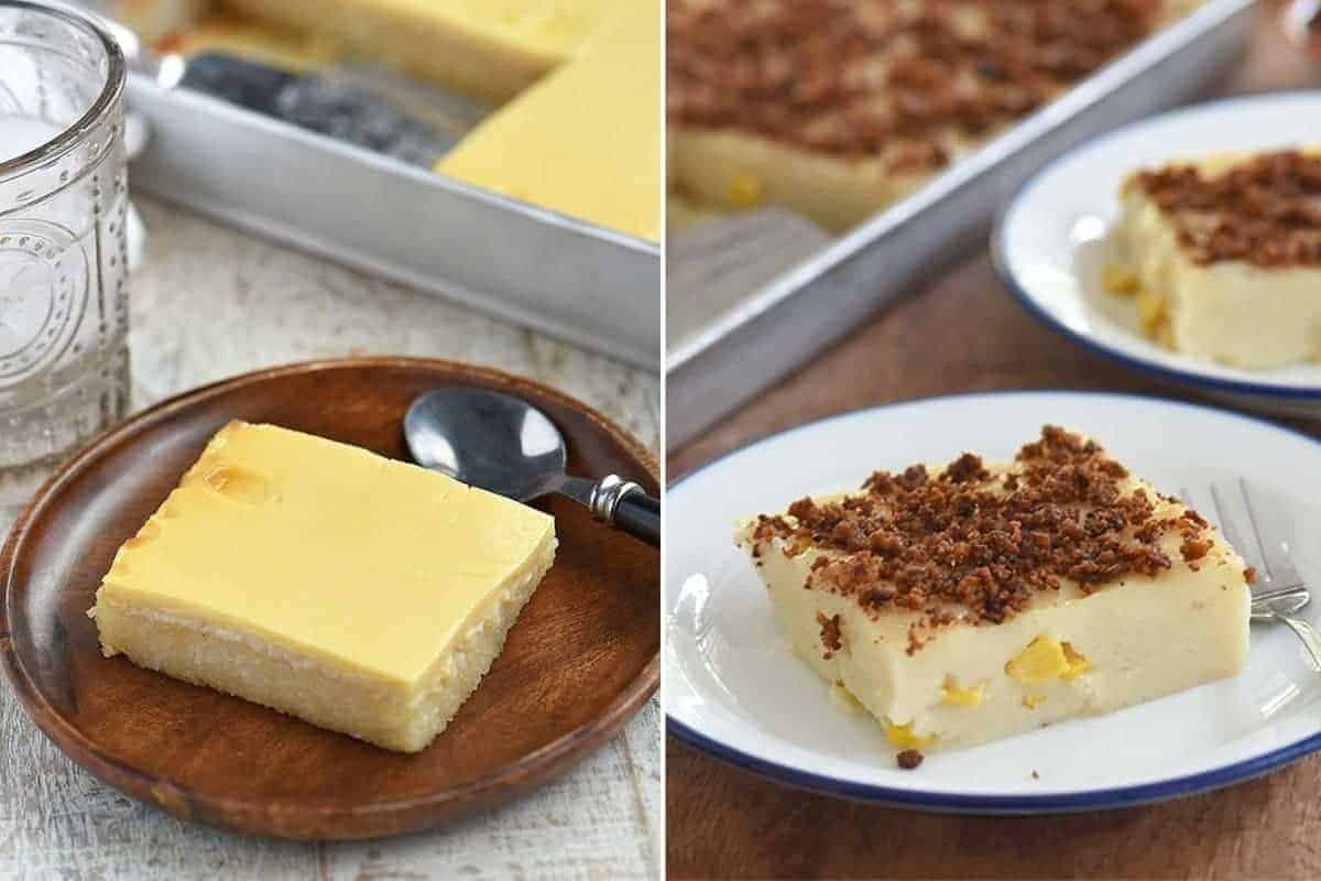 cassava cake and maja blanca