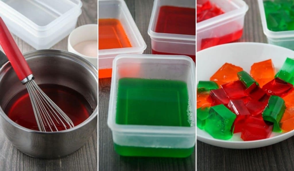 making colored gelatin