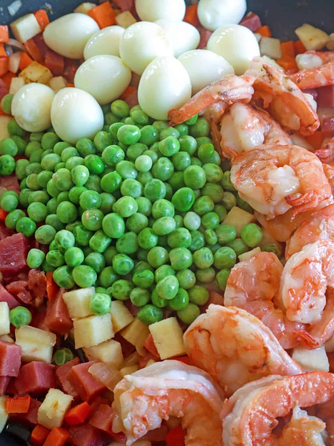 Creamy Sipo Egg with Shrimp and Ham -Kawaling PInoy