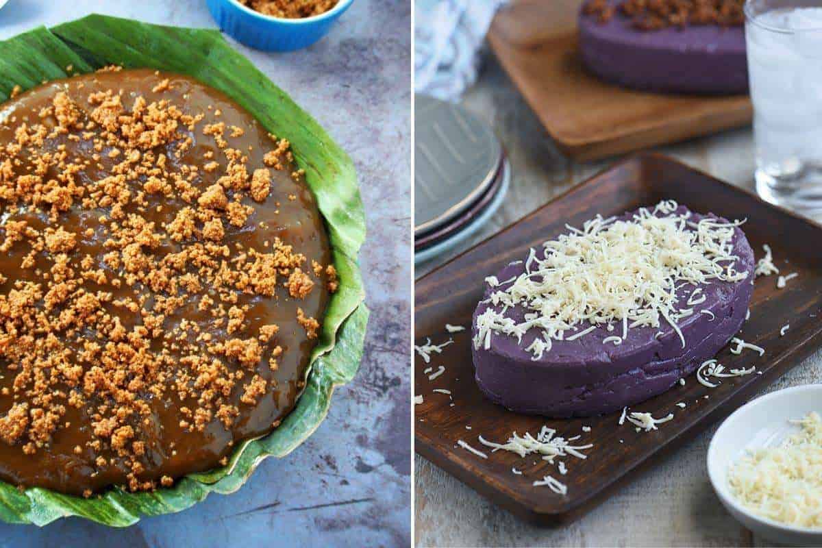 kalamay hati and ube halaya