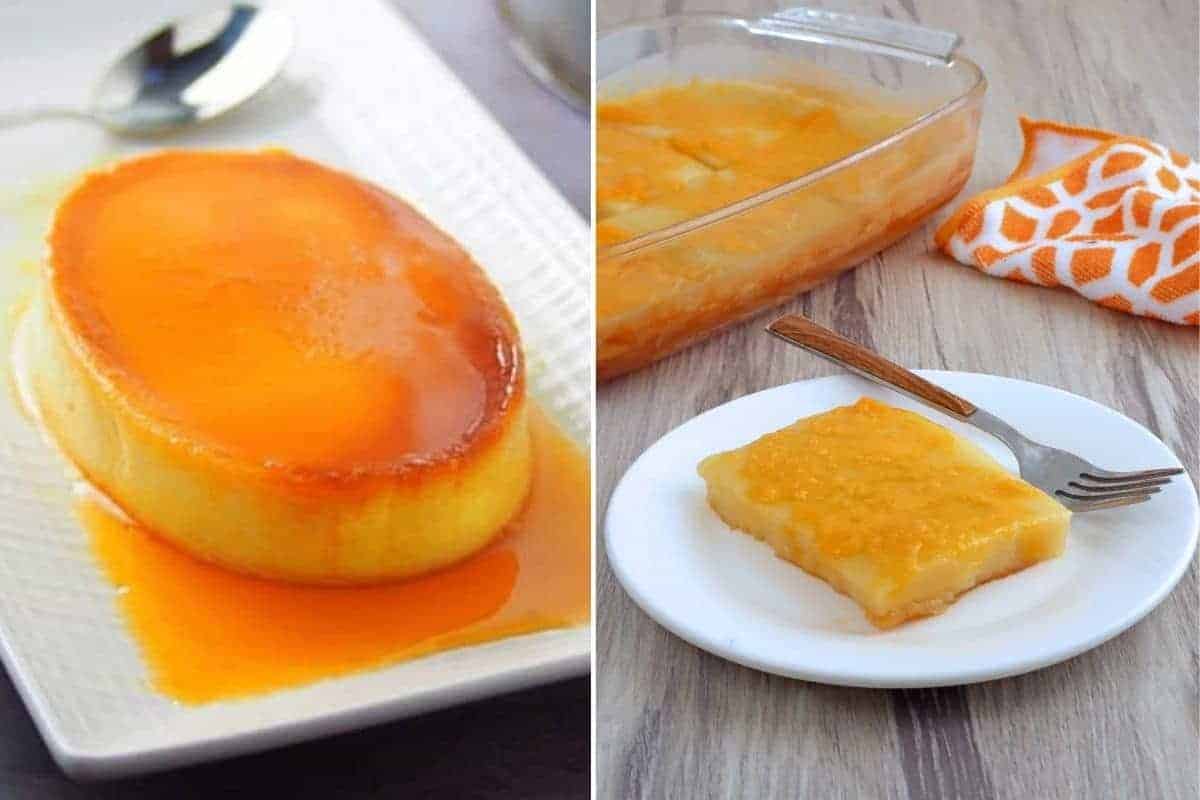 leche flan and royal bibingka