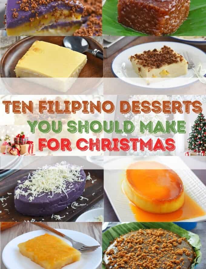 assorted Filipino desserts