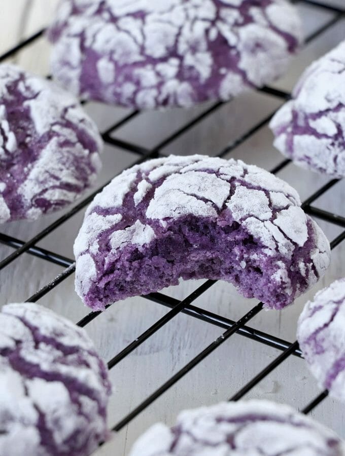 Ube Crinkles flavored with purple yam