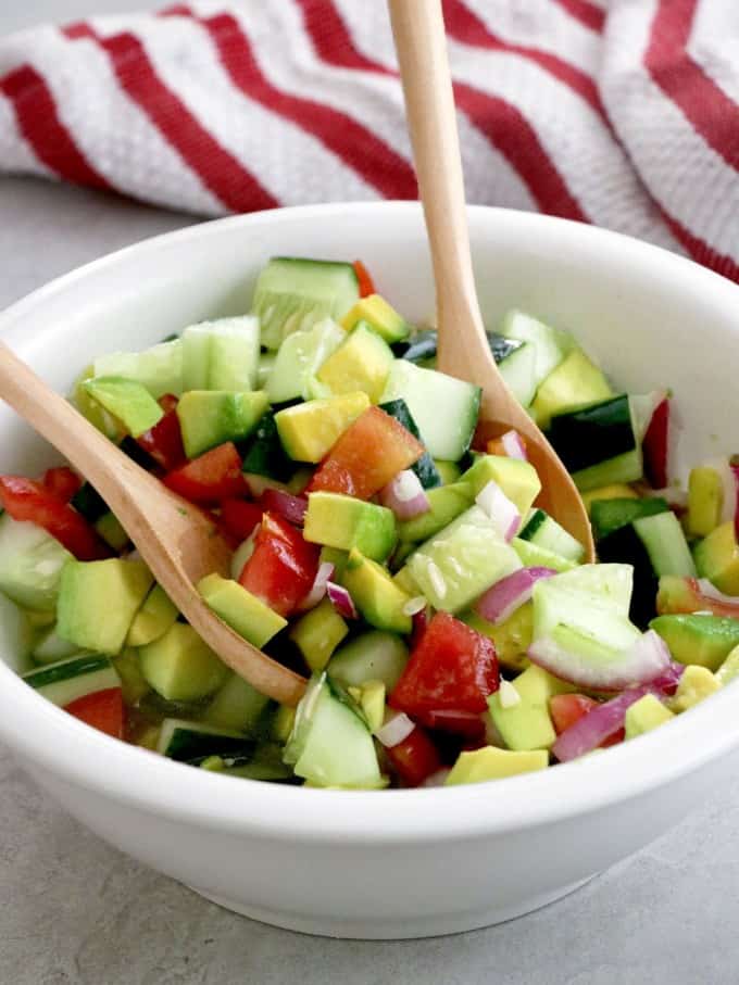Asian cucumber tomato avocado salad kawaling pinoy