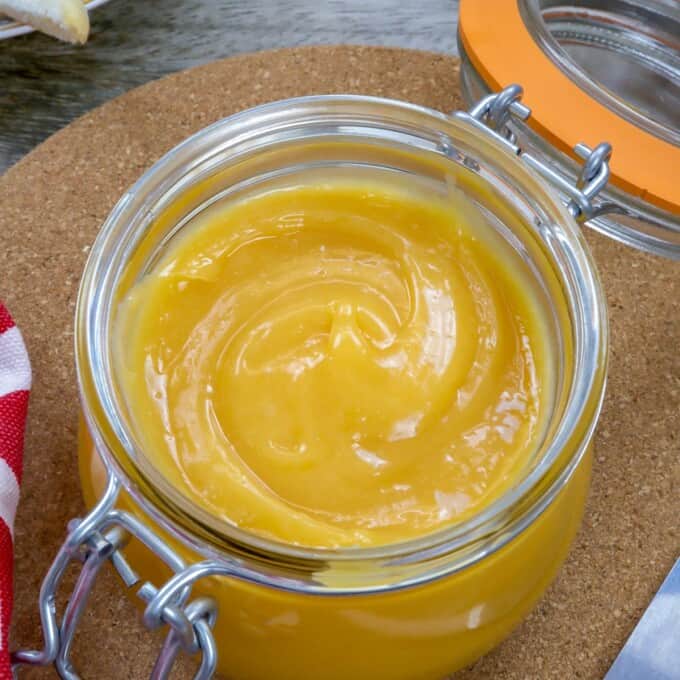 Easy Yema Spread in a glass mason jar