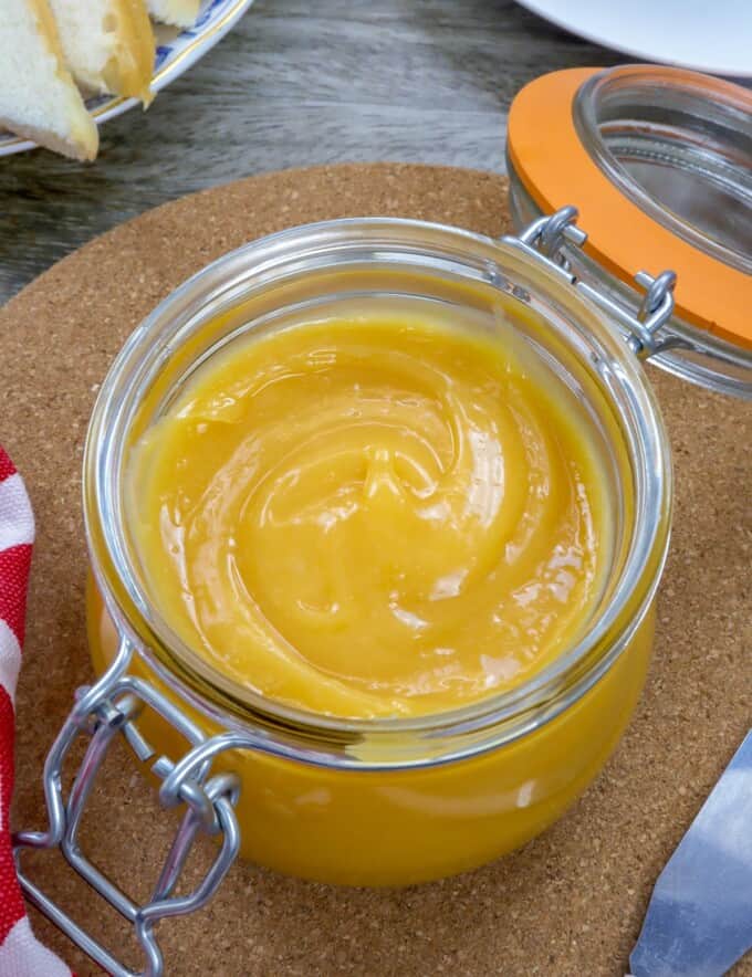 Easy Yema Spread in a glass mason jar