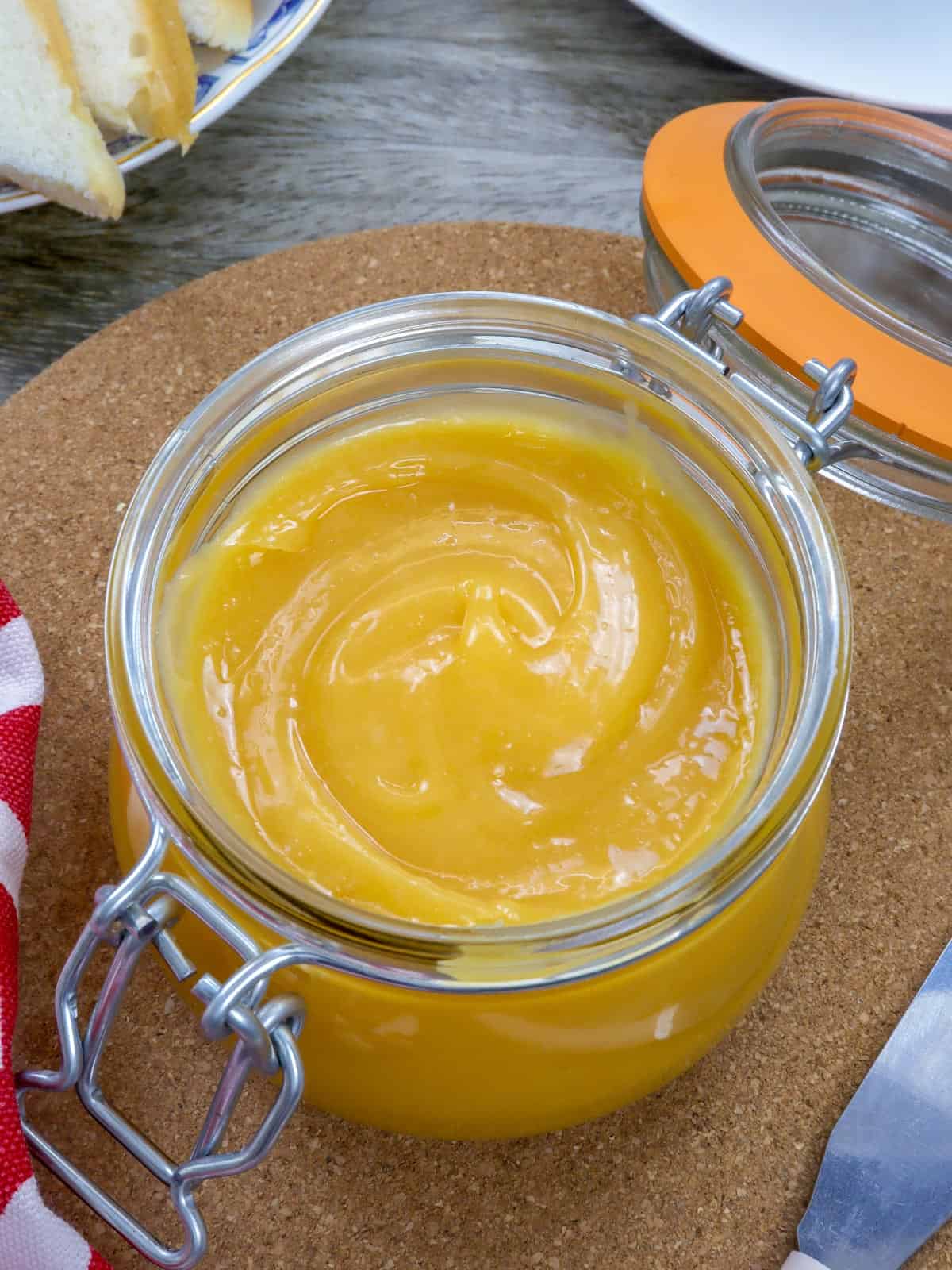 Easy Yema Spread in a glass mason jar