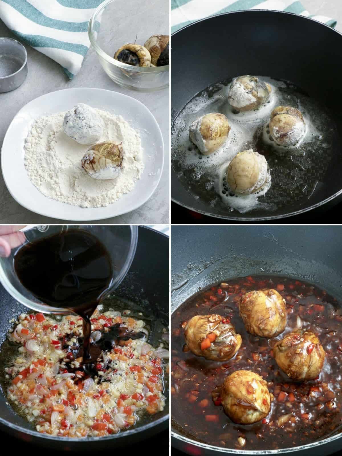 steps on how to cook sizzling balut