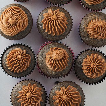 chocolate cupcakes with frosting
