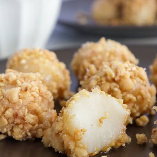 Sticky Rice Balls with Peanuts - Kawaling Pinoy