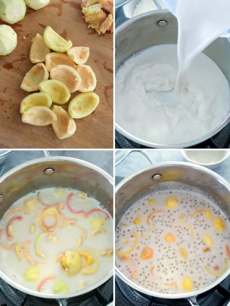 how to make guava in coconut cream