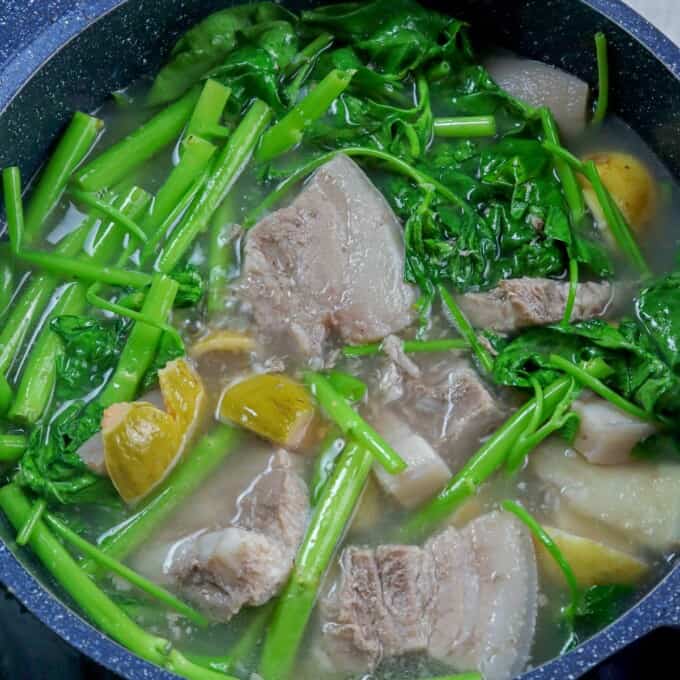 Pork Bulanglang in a pot