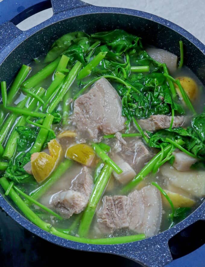 Pork Bulanglang in a pot